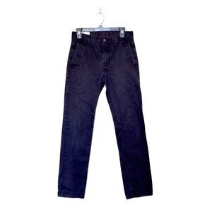 Levis Strauss Black Chino Pants Mens 29x32 Straight Leg Cotton Casual